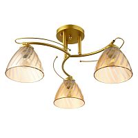 Люстра потолочная трехрожковая Е27 220В Золото картинка 